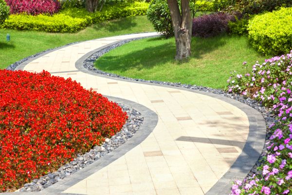 Garden Walkway Installation in Longwood