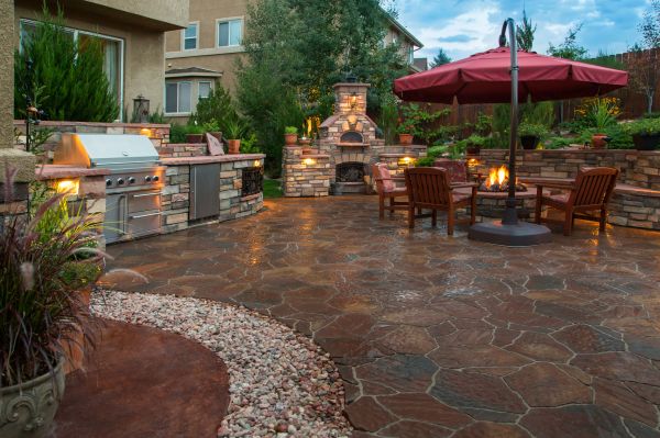 Cost of Stone Patio Construction in Longwood